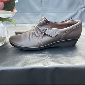 Clarks Everlay CODA Loafers Womens Size 9M Brown Leather